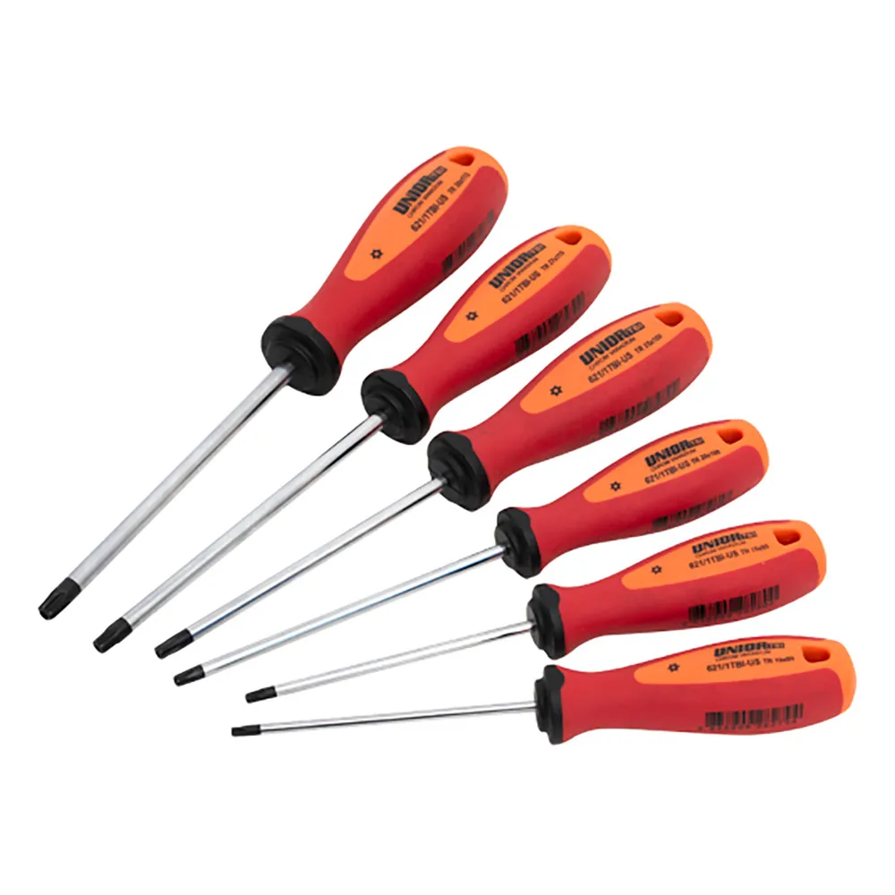 Unior Bike Tools Torx 621/1tbicb6-us-t10-t30 Skruvmejselset, Red / orange, One Size Unior Bike Tools Torx 621/1tbicb6-us-t10-t30 Skruvmejselset, Red / orange, One Size