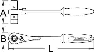 Unior Bike Tools Unior 14 och 15mm Hylsnyckel