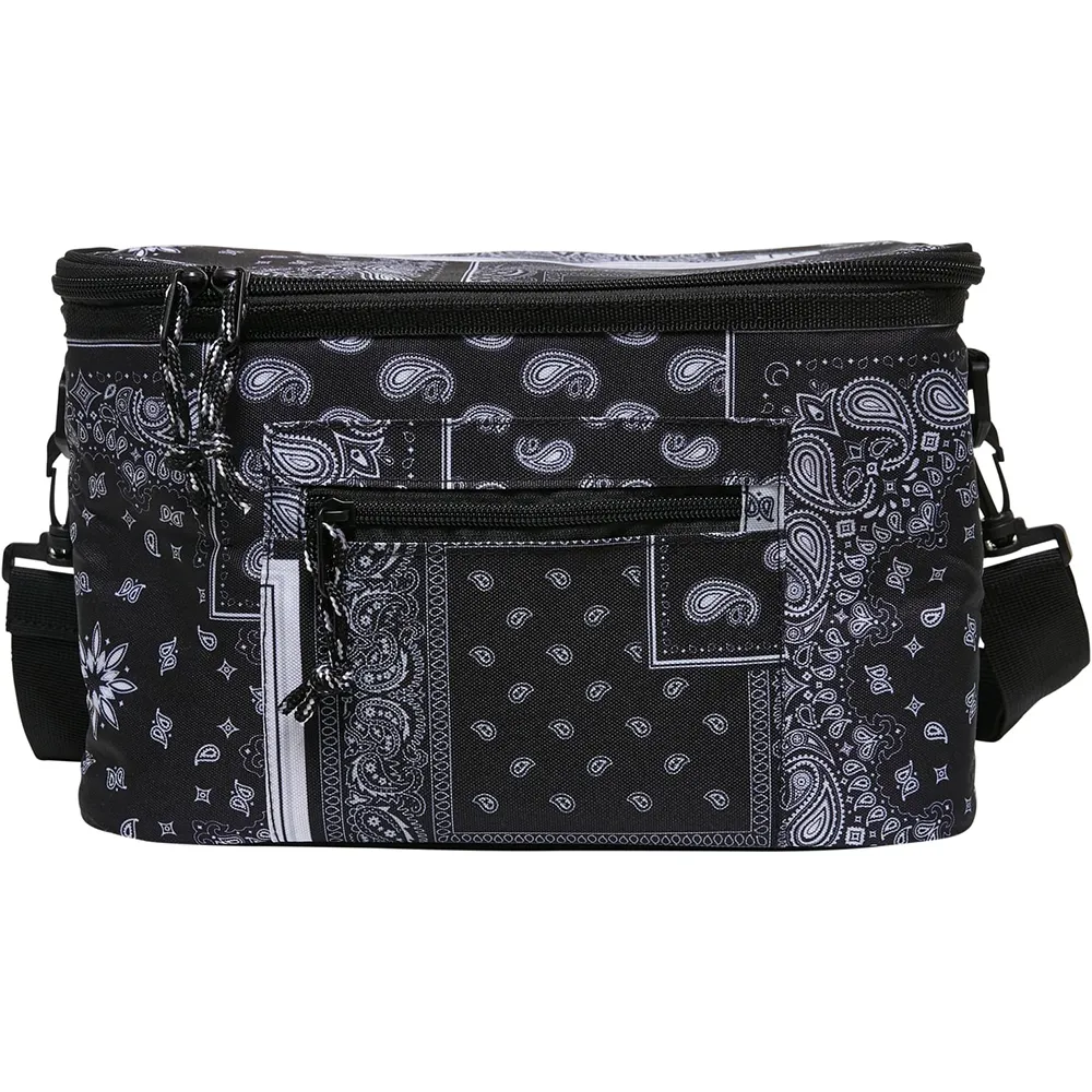 Urban Classics Bandana Patchwork Mjuk Bärbar Kylväska, Black / white, One Size