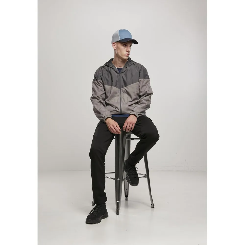 Urban Classics Classics 2-tone Tech Windrunner Jacka male, Black / dark gray