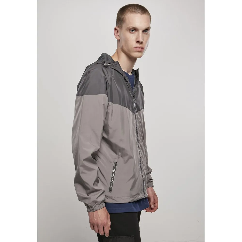 Urban Classics Classics 2-tone Tech Windrunner Jacka male, Black / dark gray