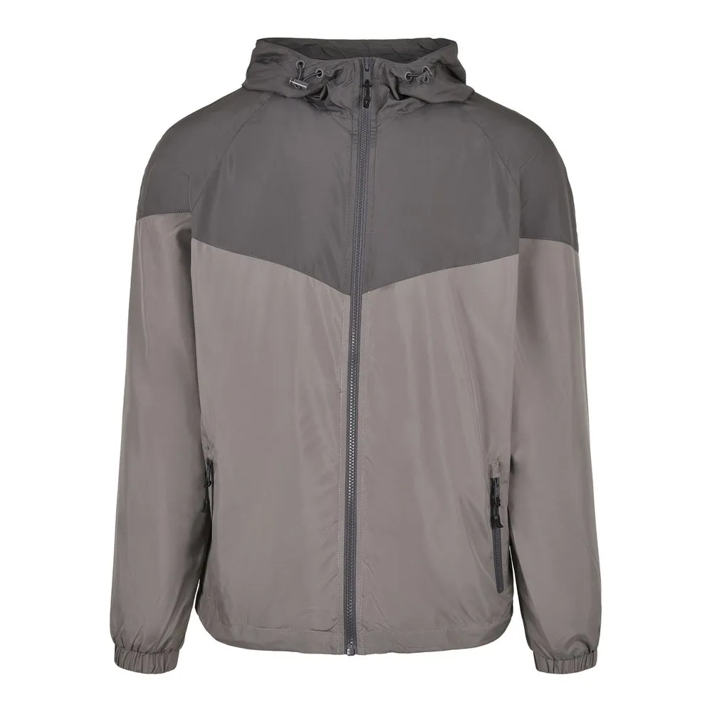 Urban Classics Classics 2-tone Tech Windrunner Jacka male, Black / dark gray