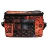 Urban Classics Patchwork Print Kylväska, Black / orange, One Size