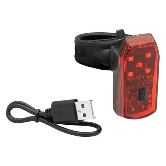 URBAN PROOF Bakljus, Black / red, 52 Lumens