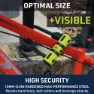 Urban Security Bracket Bk03+cable 120 Bygellås, Black / yellow, 120cm