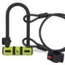 Urban Security Bracket Bk03+cable 120 Bygellås, Black / yellow, 120cm