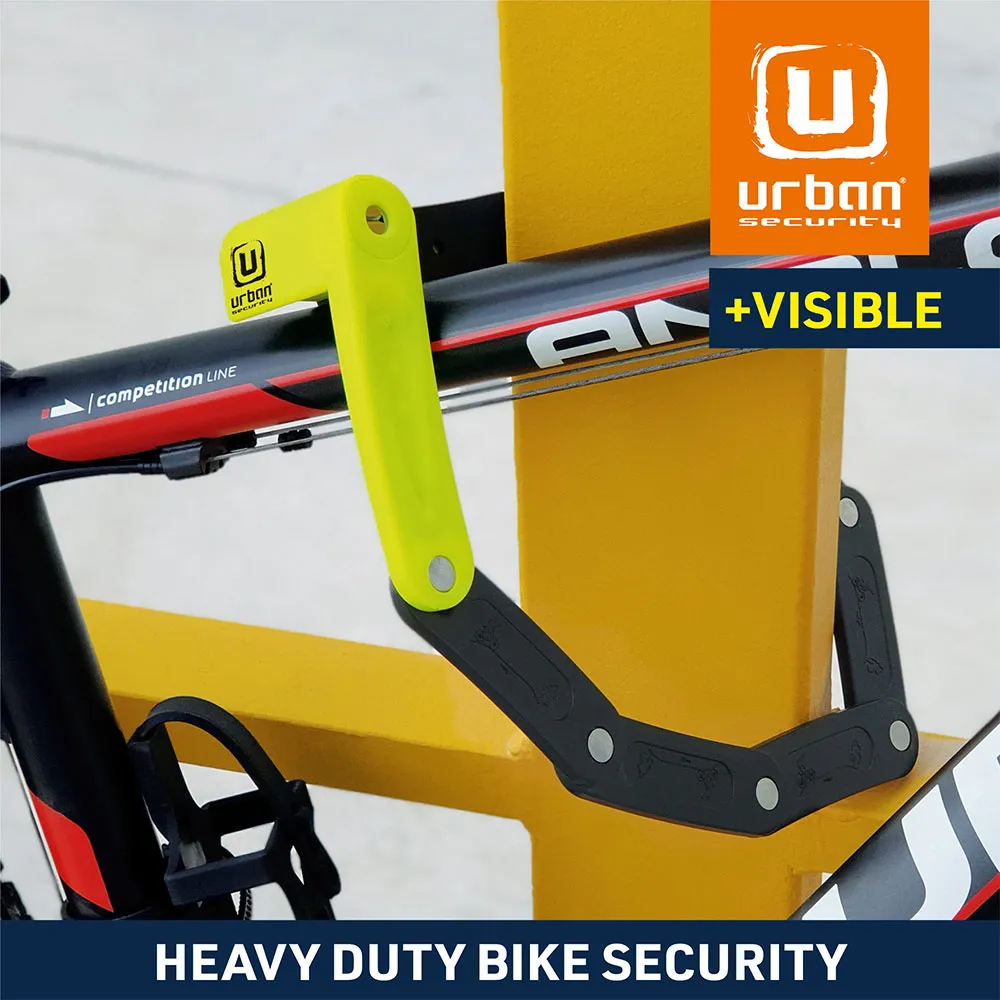 Urban Security Ur469y Hopfällbart Lås, Black / yellow, 70cm