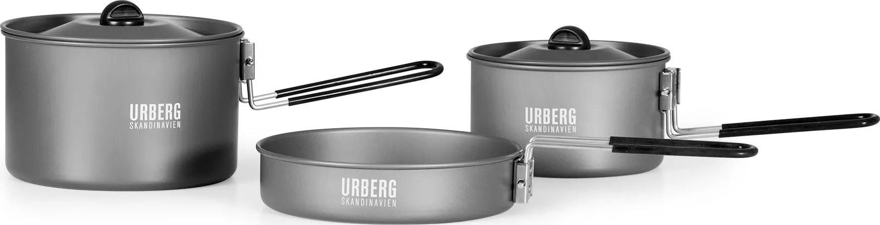 Urberg Rogen Cookset 2P, Grey, One Size