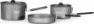 Urberg Rogen Cookset 2P, Grey, One Size