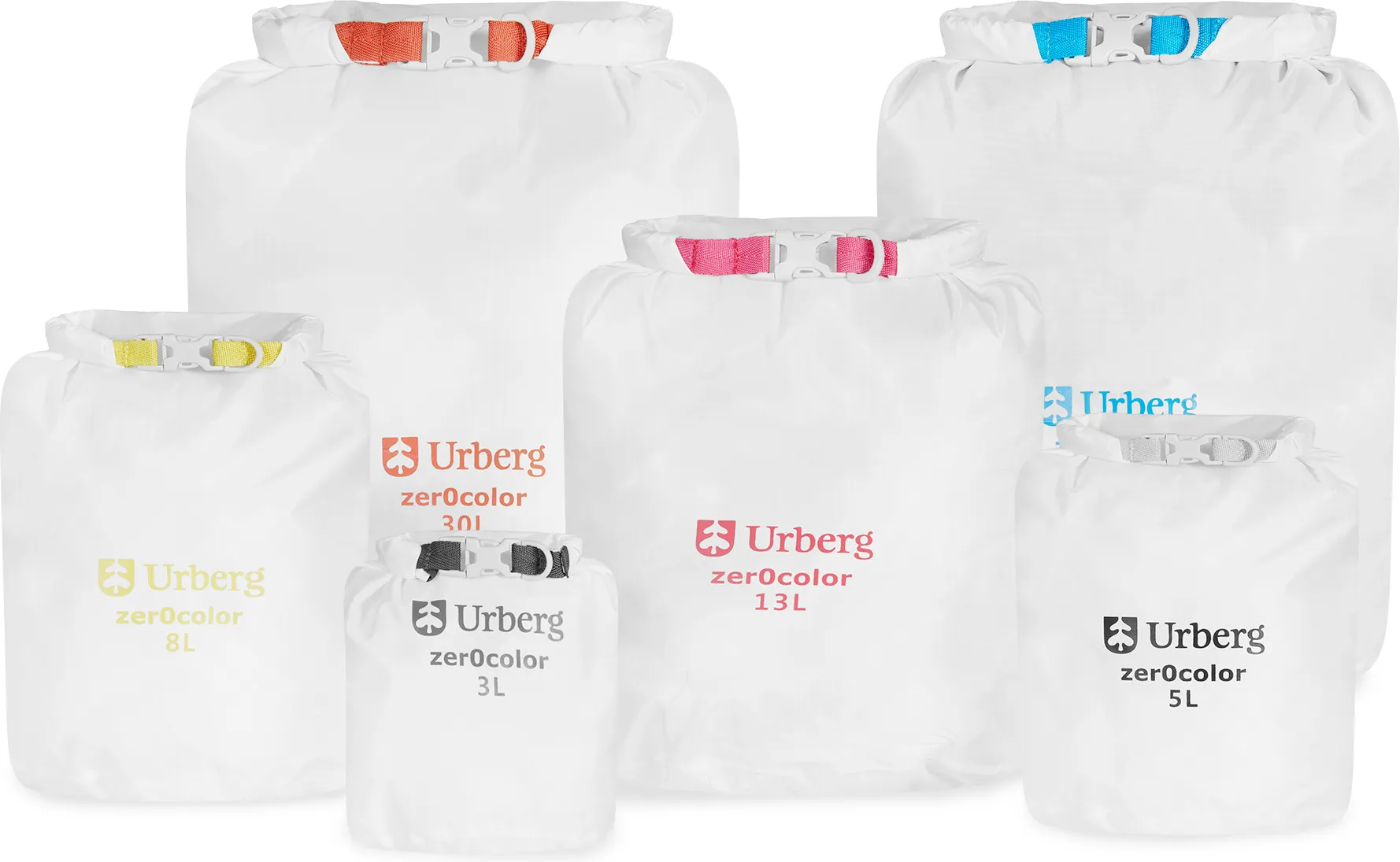 Urberg Zero Color Drybag Set, White Urberg Zero Color Drybag Set, White
