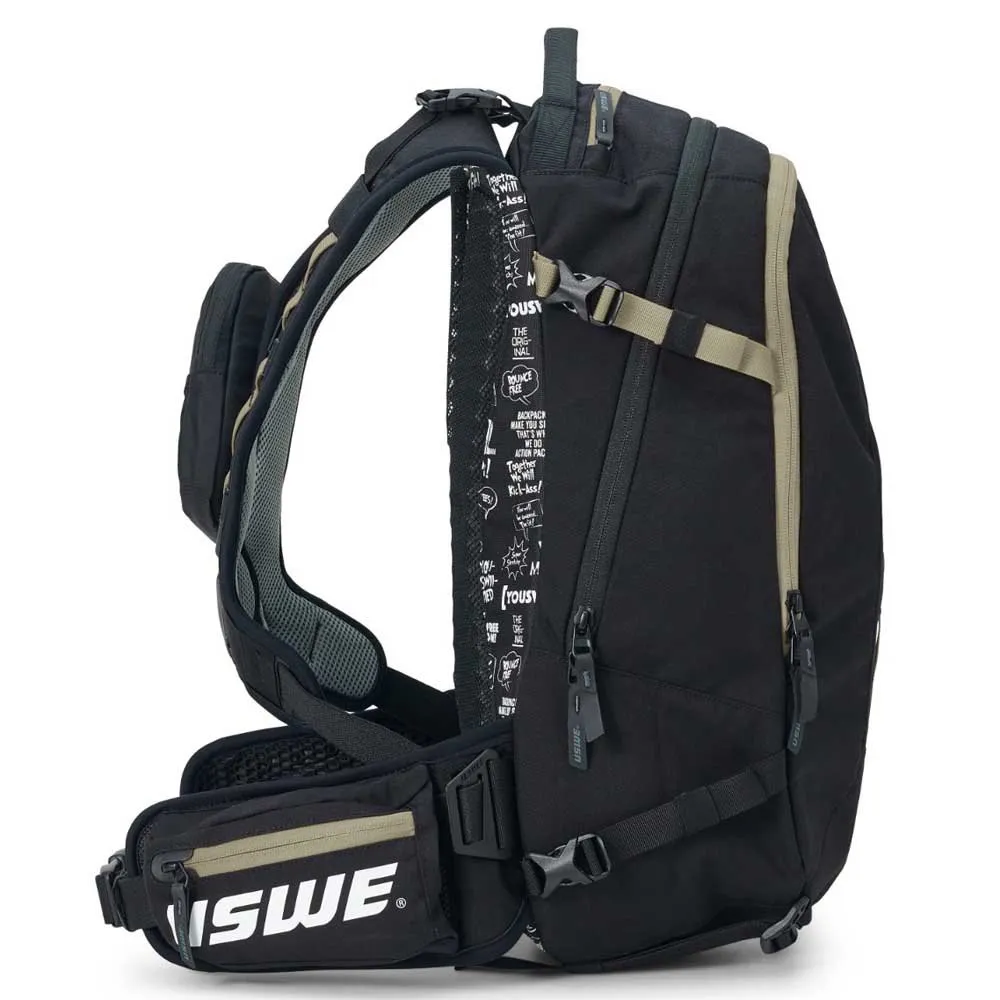 USWE Core 16 Hydreringsryggsäck 16l, Black / mud green, One Size