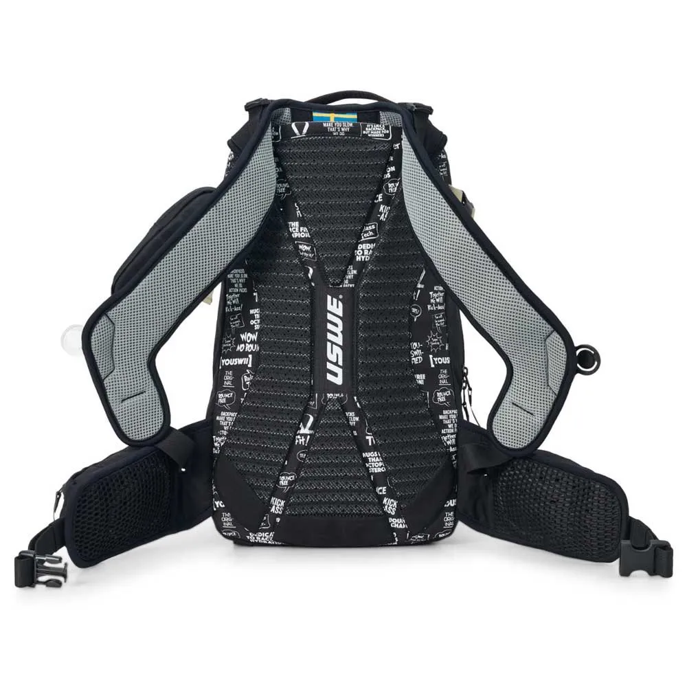 USWE Core 16 Hydreringsryggsäck 16l, Black / mud green, One Size