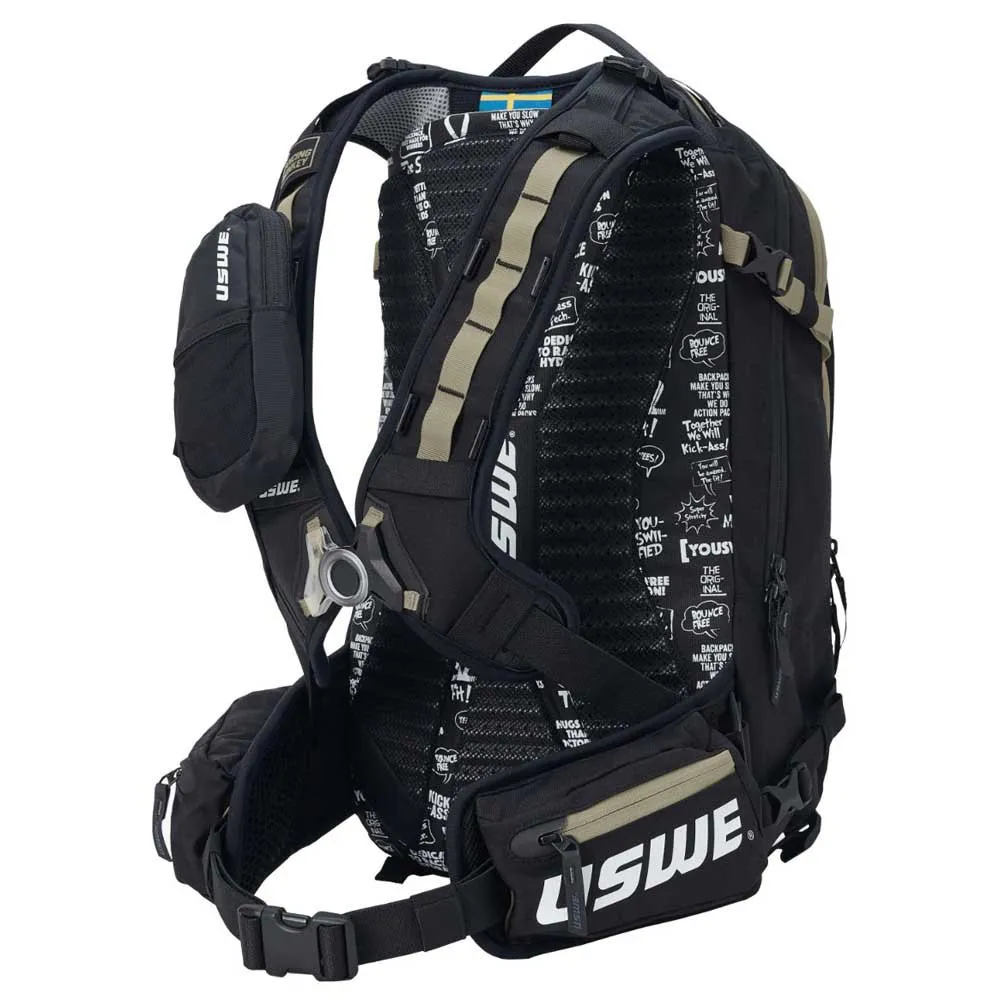USWE Core 16 Hydreringsryggsäck 16l, Black / mud green, One Size