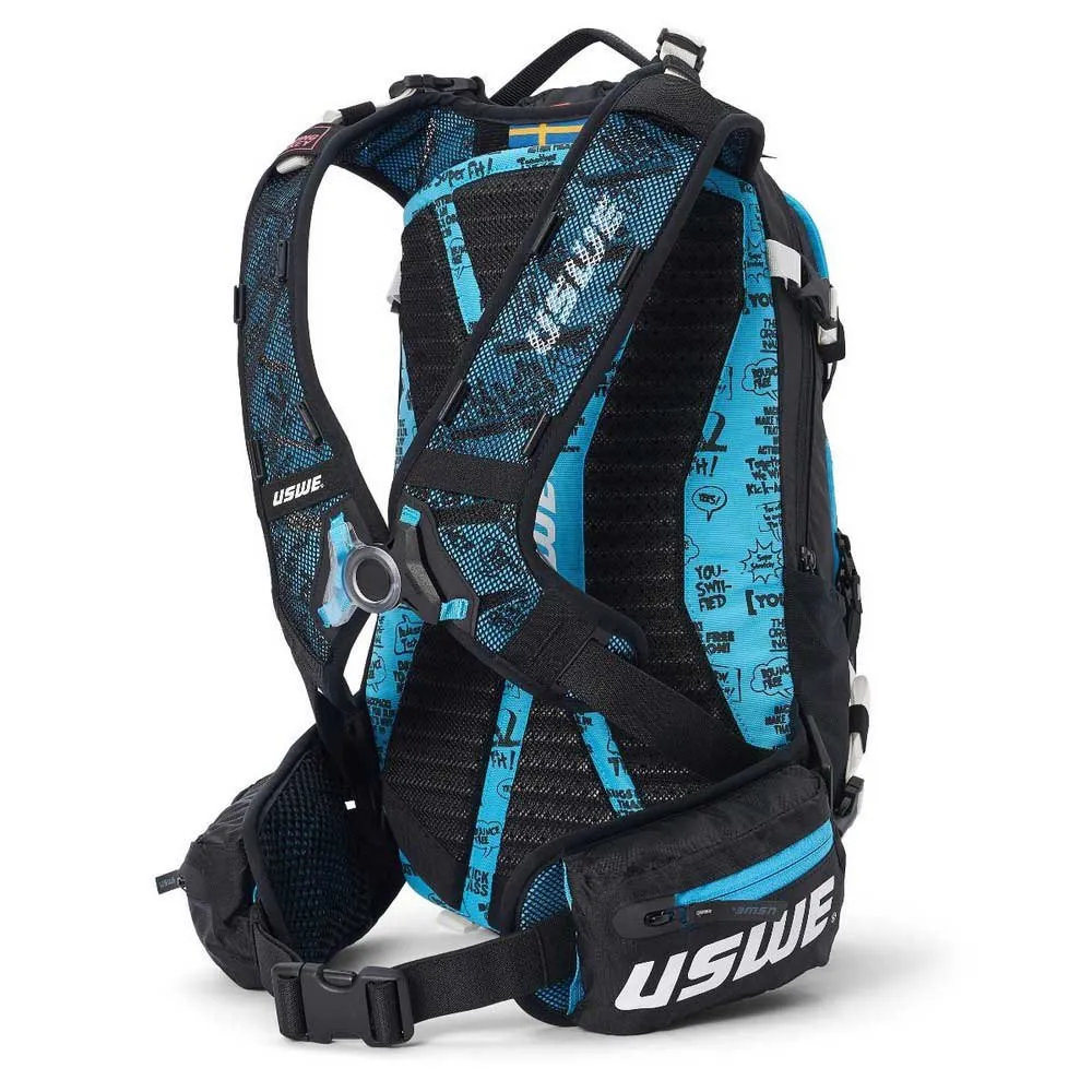 USWE Flow 16l Ryggsäck, Black / blue, One Size USWE Flow 16l Ryggsäck, Black / blue, One Size