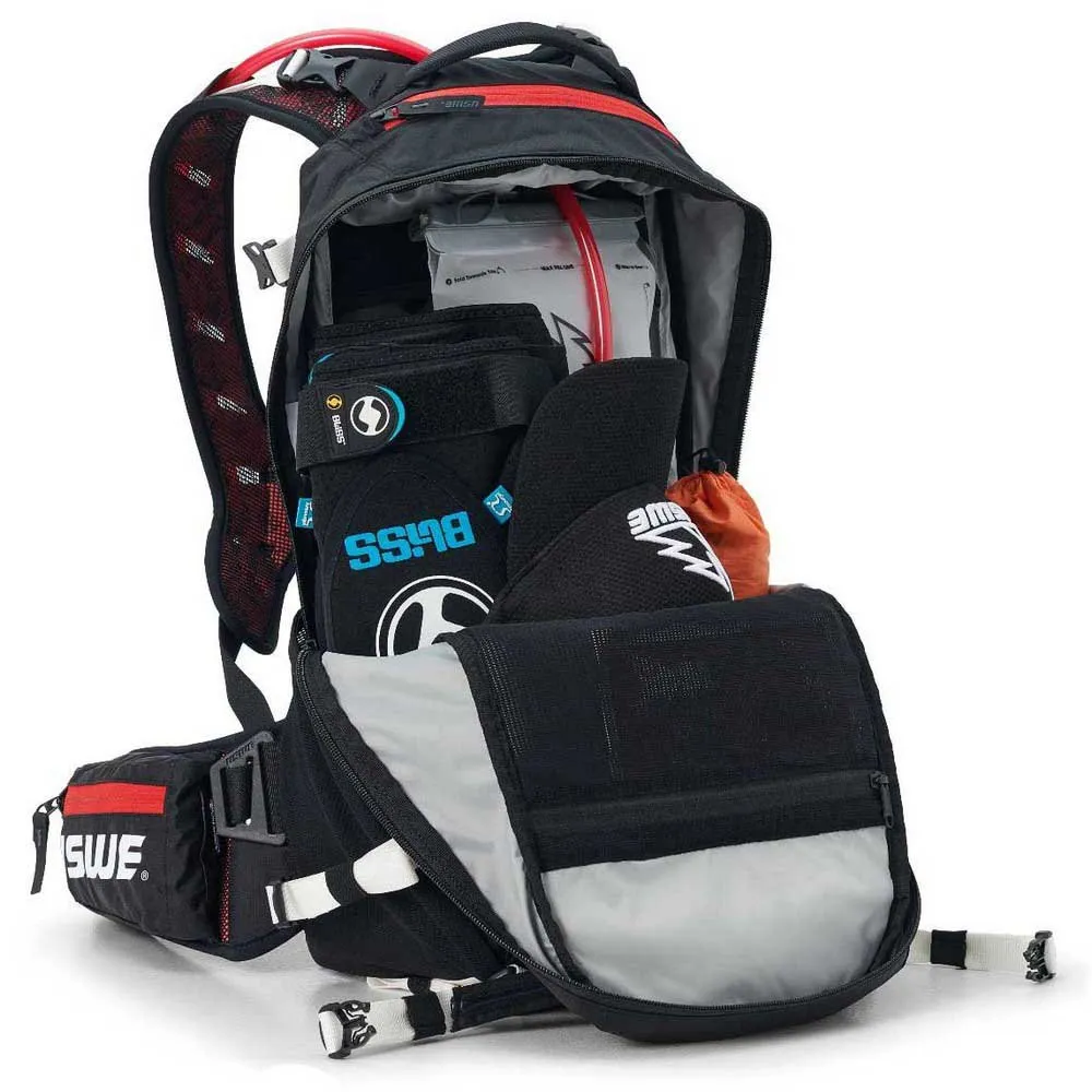 USWE Flow Ryggsäck 16l, Black / red, One Size