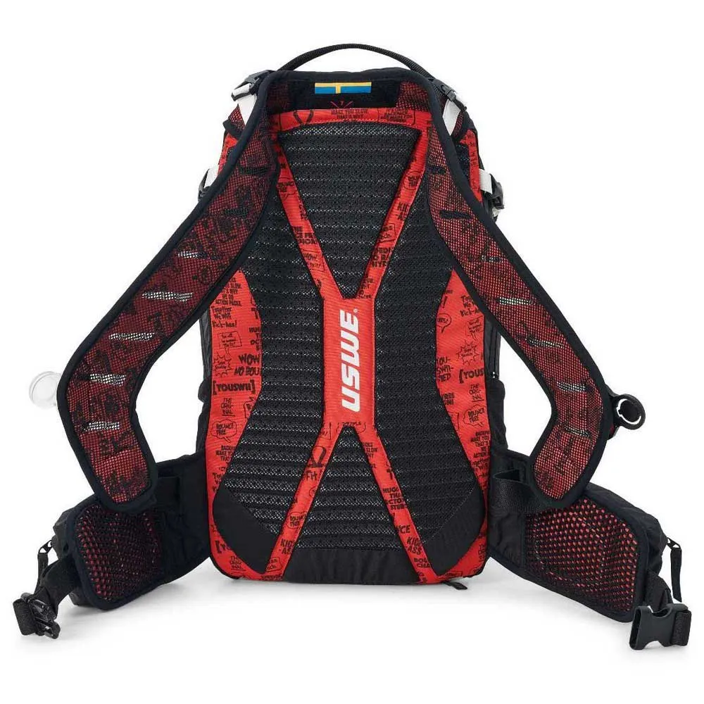 USWE Flow Ryggsäck 16l, Black / red, One Size