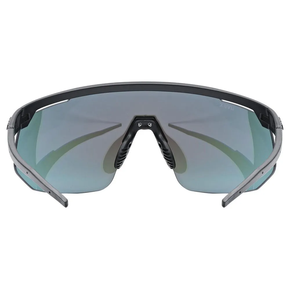 Uvex Pace One Solglasögon, Black matt, Supravision Mirror Blue/CAT3