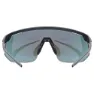 Uvex Pace One Solglasögon, Black matt, Supravision Mirror Blue/CAT3