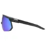Uvex Pace One Solglasögon, Black matt, Supravision Mirror Blue/CAT3