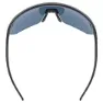 Uvex Pace One Solglasögon, Black matt, Supravision Mirror Blue/CAT3