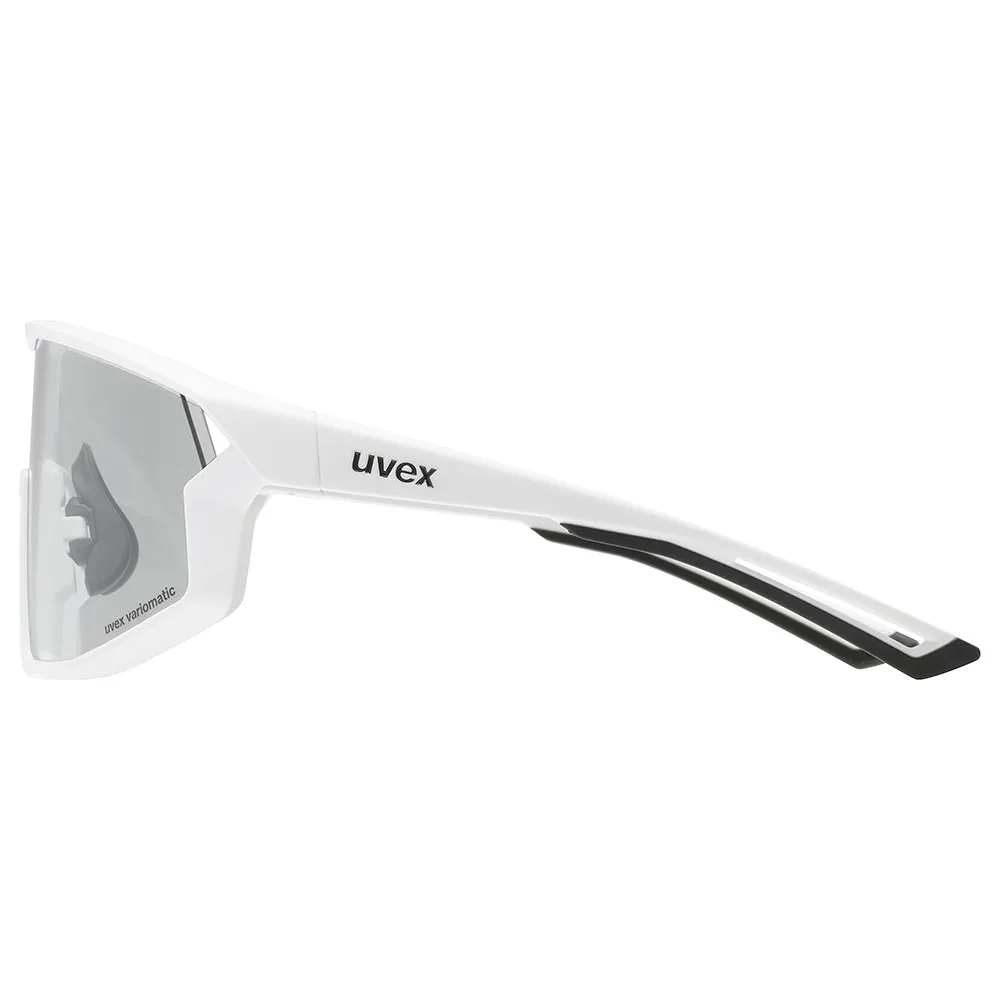 Uvex Skyryse Variomatic Foto Kromatiska Solglasögon, White matt, Variomatic Lite Mirror Silver/CAT1-3 Uvex Skyryse Variomatic Foto Kromatiska Solglasögon, White matt, Variomatic Lite Mirror Silver/CAT1-3