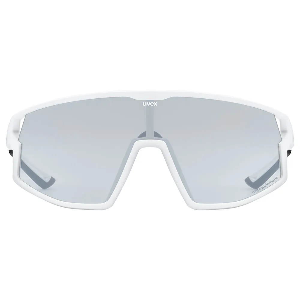 Uvex Skyryse Variomatic Foto Kromatiska Solglasögon, White matt, Variomatic Lite Mirror Silver/CAT1-3 Uvex Skyryse Variomatic Foto Kromatiska Solglasögon, White matt, Variomatic Lite Mirror Silver/CAT1-3