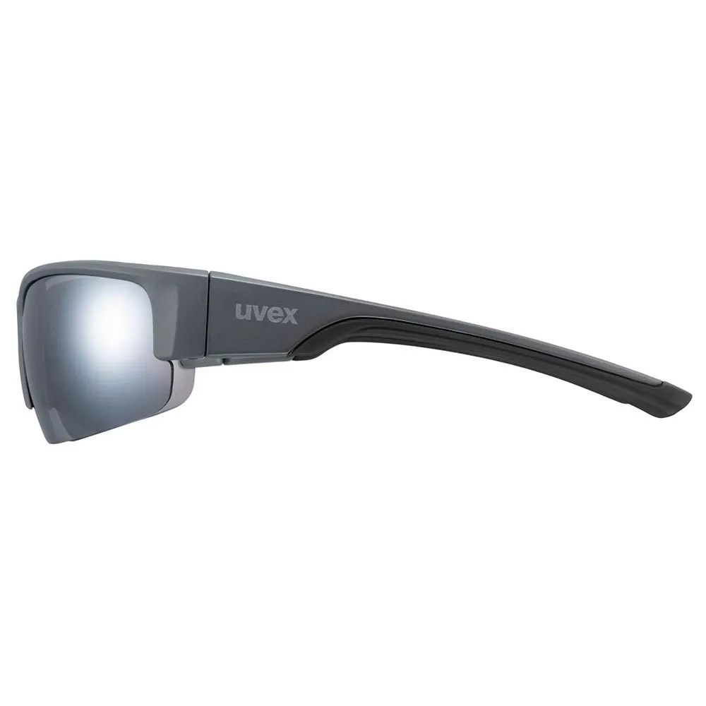 Uvex Sportstyle 215 Spegelsolglasögon, Grey matte, Litemirror Silver/CAT3