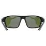 Uvex Sportstyle 233 Polariserade Solglasögon, Black matt, Polavision Mirror Green/CAT3