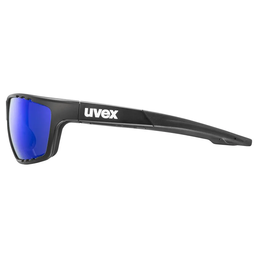 Uvex Sportstyle 706 Solglasögon, Black matt, Mirror Blue/CAT3