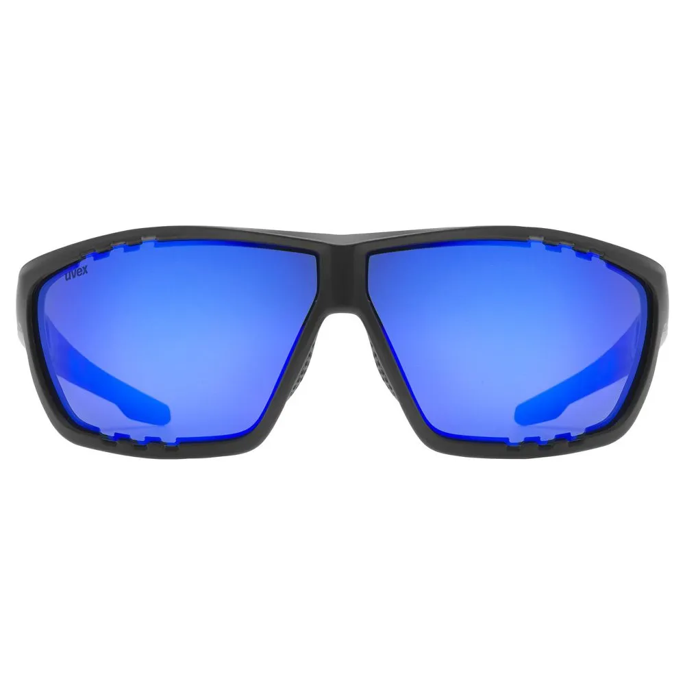 Uvex Sportstyle 706 Solglasögon, Black matt, Mirror Blue/CAT3