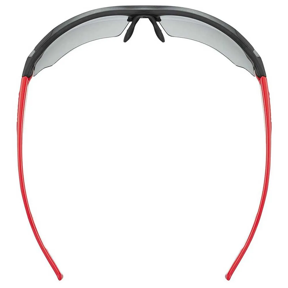 Uvex Sportstyle 802 Vario Spegelfotonkromatiska Solglasögon, Black / red, Silver Mirror/CAT1-3 Uvex Sportstyle 802 Vario Spegelfotonkromatiska Solglasögon, Black / red, Silver Mirror/CAT1-3
