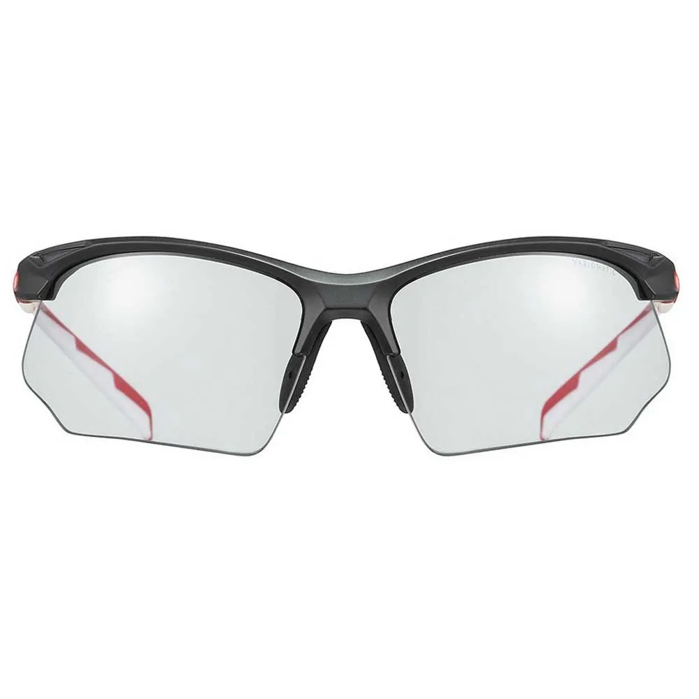 Uvex Sportstyle 802 Vario Spegelfotonkromatiska Solglasögon, Black / red, Silver Mirror/CAT1-3 Uvex Sportstyle 802 Vario Spegelfotonkromatiska Solglasögon, Black / red, Silver Mirror/CAT1-3