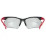 Uvex Sportstyle 802 Vario Spegelfotonkromatiska Solglasögon, Black / red, Silver Mirror/CAT1-3