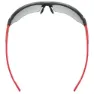 Uvex Sportstyle 802 Vario Spegelfotonkromatiska Solglasögon, Black / red, Silver Mirror/CAT1-3