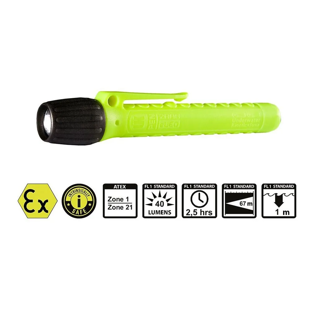 Uw Kinectics Eled Pen Atex Ficklampa, 35 Lumens