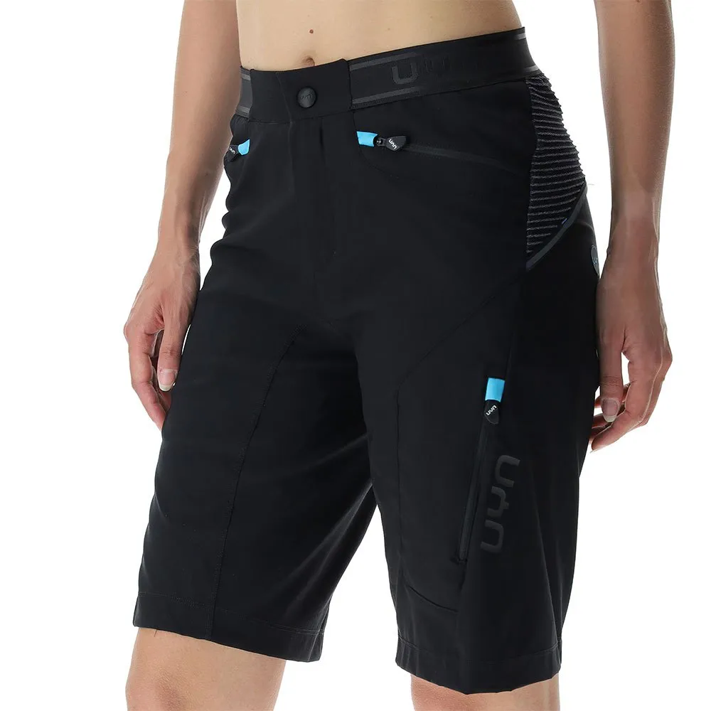 UYN Biking Trailblazer Shorts, Black / blue danube