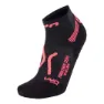 UYN Marathon Zero Strumpor female, Black / coral fluo