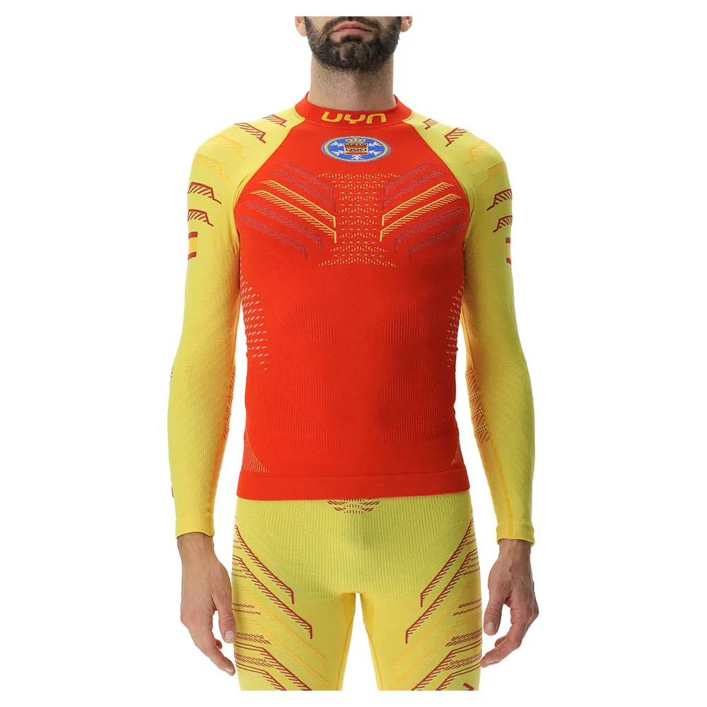 UYN Natyon 3.0 Spain Långärmad Baslager, Yellow / red UYN Natyon 3.0 Spain Långärmad Baslager, Yellow / red