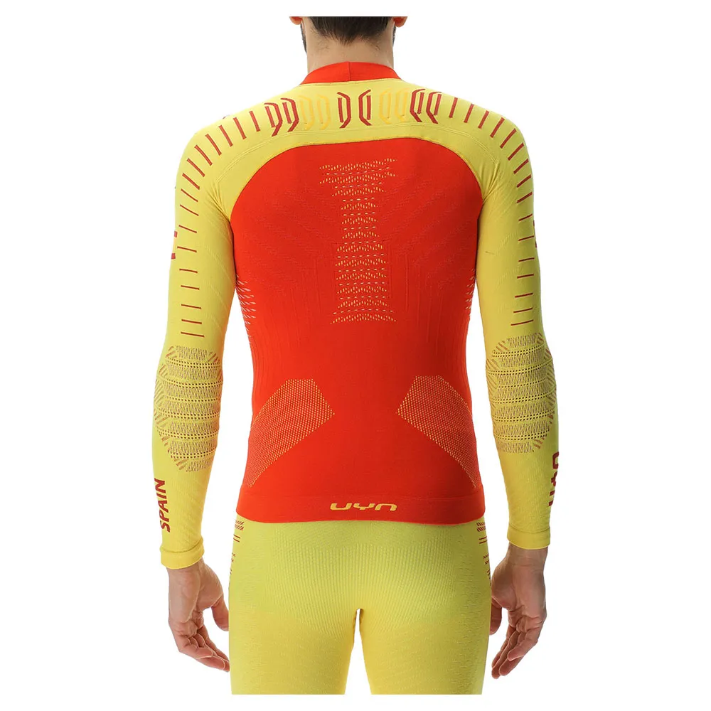 UYN Natyon 3.0 Spain Långärmad Baslager, Yellow / red UYN Natyon 3.0 Spain Långärmad Baslager, Yellow / red
