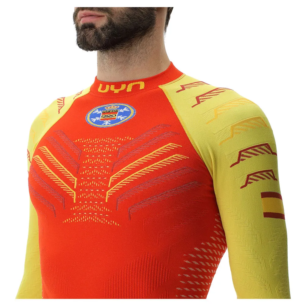 UYN Natyon 3.0 Spain Långärmad Baslager, Yellow / red UYN Natyon 3.0 Spain Långärmad Baslager, Yellow / red