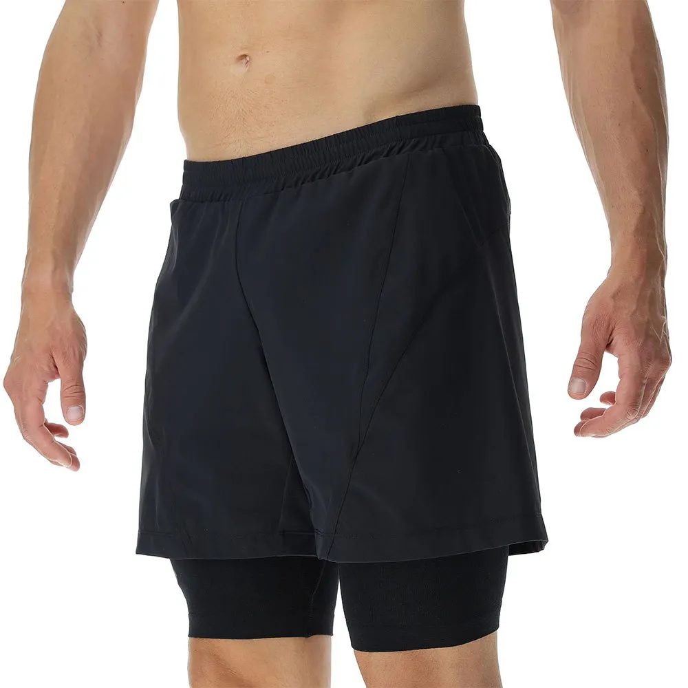 UYN Running Exceleration Performance 2-i-1 Shorts male