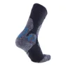 UYN Winter Merino Strumpor, Anthracite melange / petrol blue