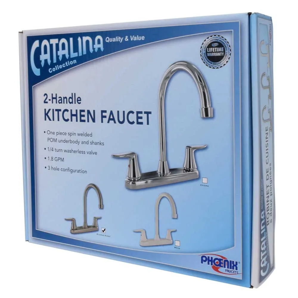 Valterra Catalina Hi Arc Vattenkran, Brushed nickel, One Size Valterra Catalina Hi Arc Vattenkran, Brushed nickel, One Size
