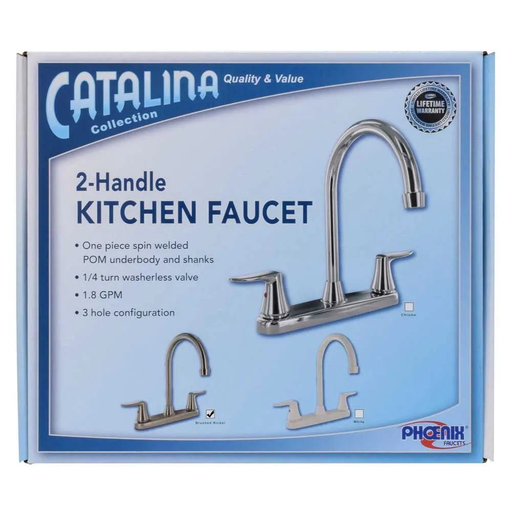 Valterra Catalina Hi Arc Vattenkran, Brushed nickel, One Size Valterra Catalina Hi Arc Vattenkran, Brushed nickel, One Size