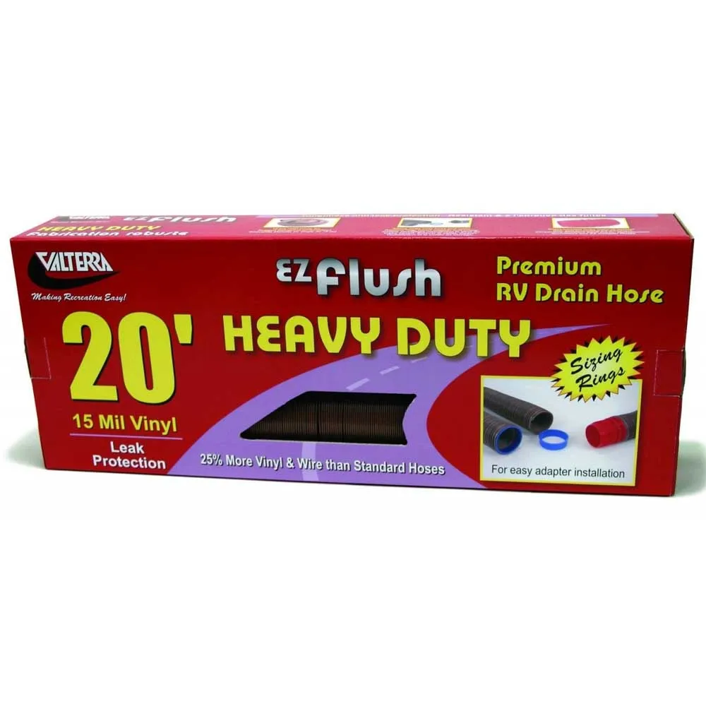 Valterra Ez Flush Heavy Duty Sanitär Avloppsslang 6.09 M, Bronze, 76.20mm