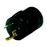 Valterra Mighty Cord 30a 3 Prong Male-30a Rv Female Generatoradapterkontakt, Black, One Size