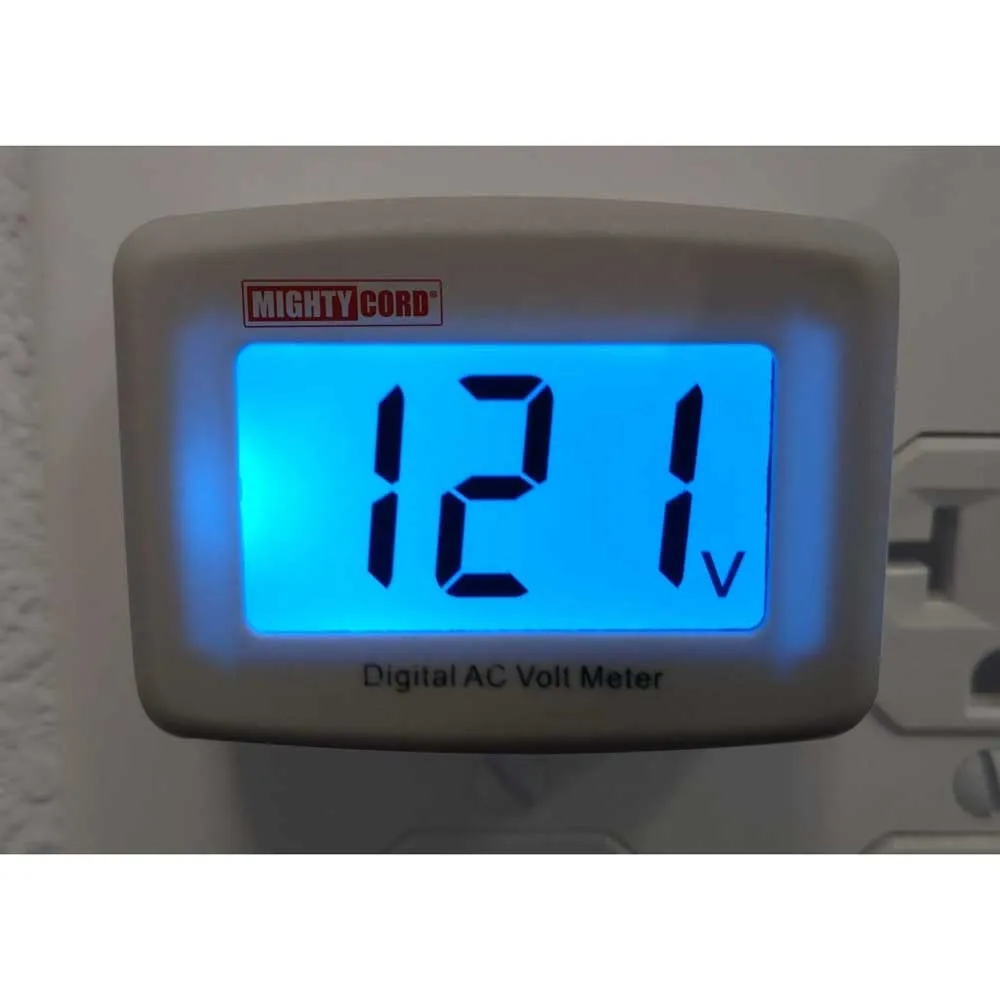 Valterra Mighty Cord Digital Voltmeter, White, One Size