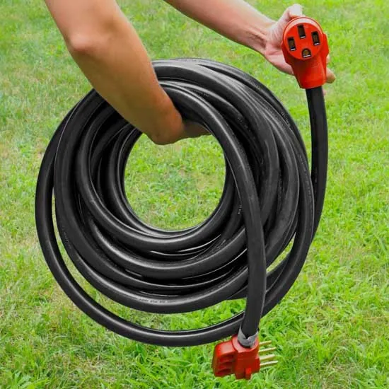 Valterra Mighty Cord Elektrisk Förlängningssladd 15.24 M 50a, Black / red, One Size Valterra Mighty Cord Elektrisk Förlängningssladd 15.24 M 50a, Black / red, One Size