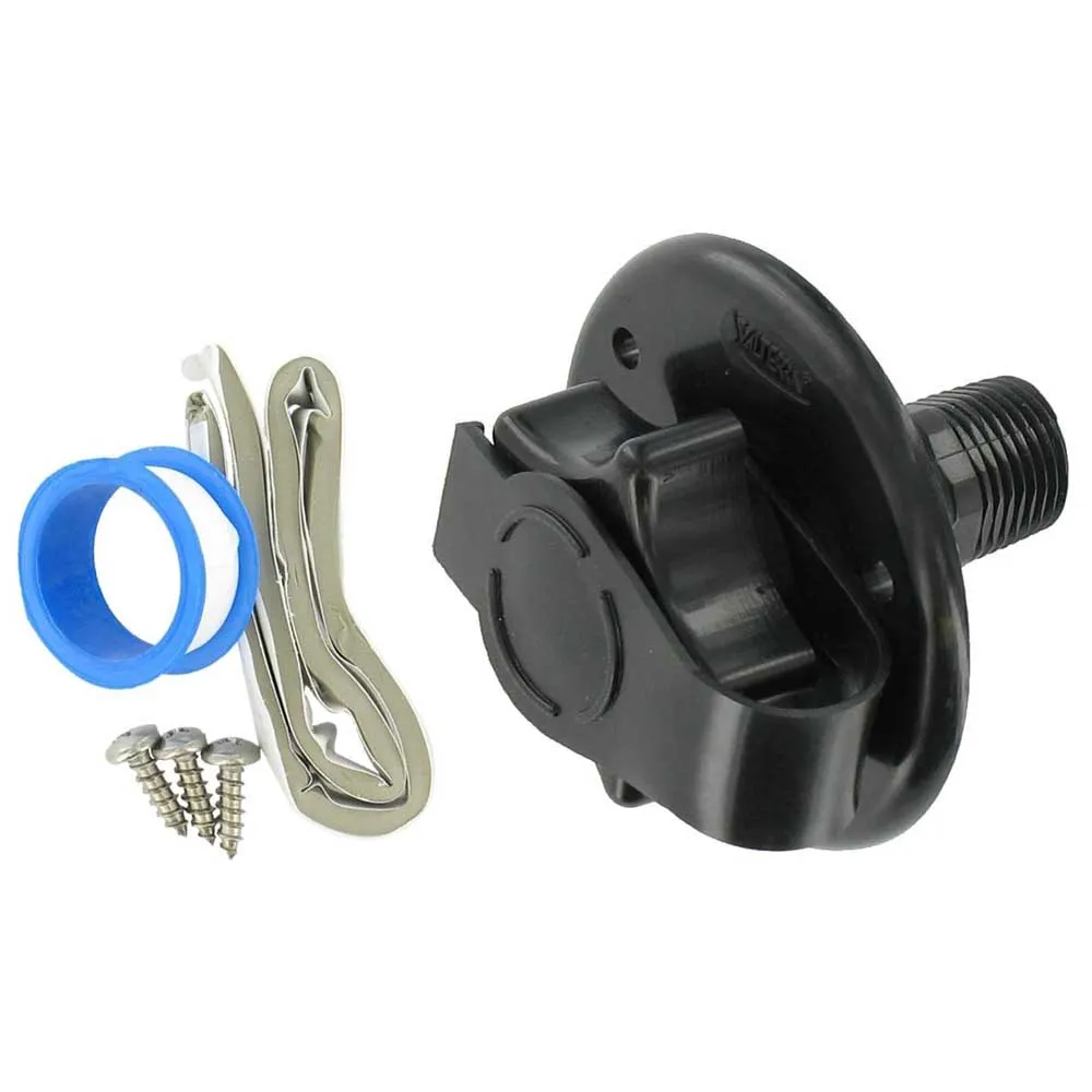 Valterra Mpt Plastbackventil För Spolning Av Vatteninlopp, Black, One Size