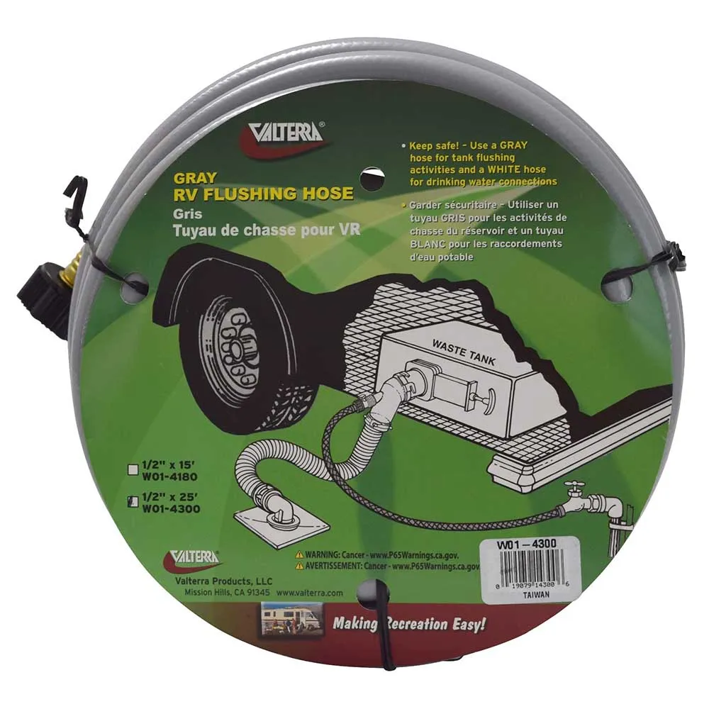 Valterra Spolslang För Gråvattentank 7.62 M, Grey, 12.7mm